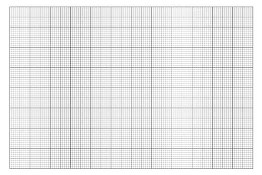 Technical millimeter graph paper. Technical and educational template for engineering, math, and design. Abstract squared background vector