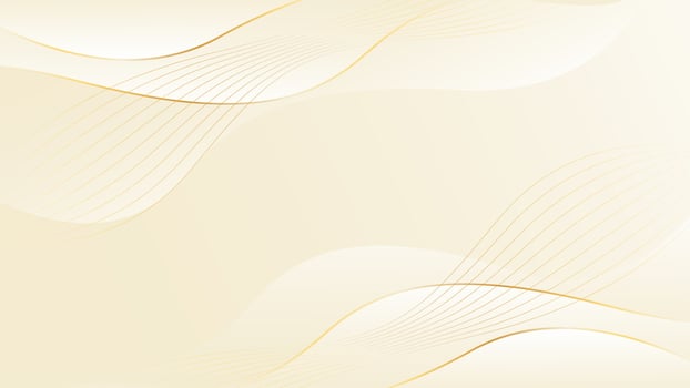 Abstract smooth beige luxury wave background vector