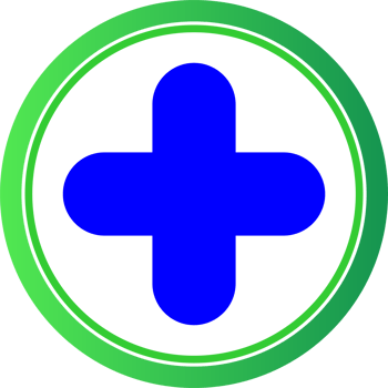 Pharmacy icon blue plus logo medical drug png
