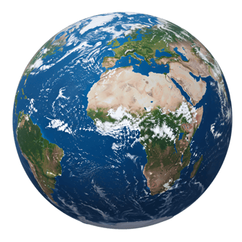 Blue Earth Globe World Planet earth, globe, world png