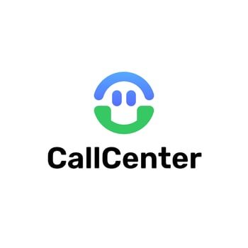 Happy Call Center Helpdesk Logo vector