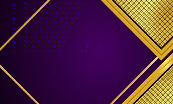 Purple and gold background design vector