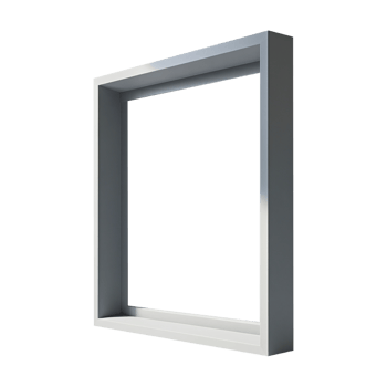 White shape frame on a transparent background png