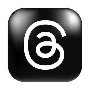 Threads App Logo Rounded without Background for Social Media png