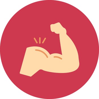 Muscle Compact Visual Symbol vector