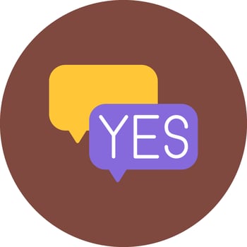 Speech Bubble Core Design Token vector