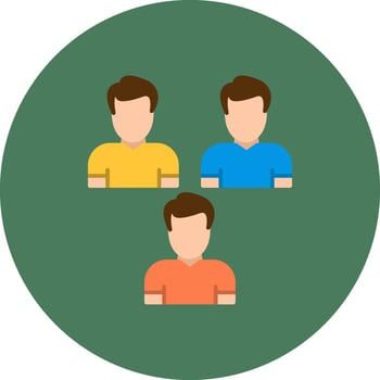 Participant Fresh Outline Block vector