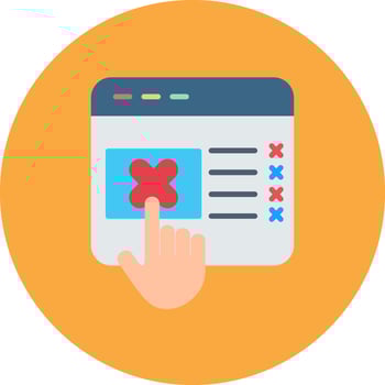 Cancel Clean Line Pattern vector