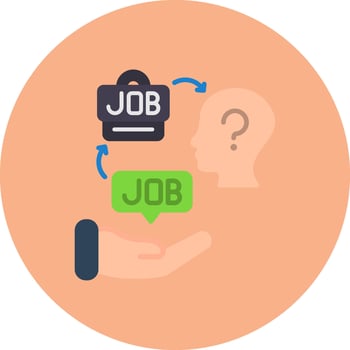 Job Offer Sharp Icon Element vector