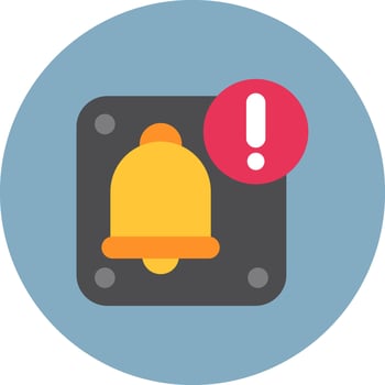 Bell Bold Frame Token vector