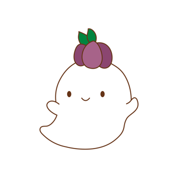 cute ghost with transparent background png