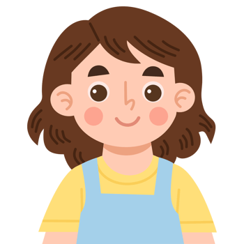 Illustration of a smiling girl character png