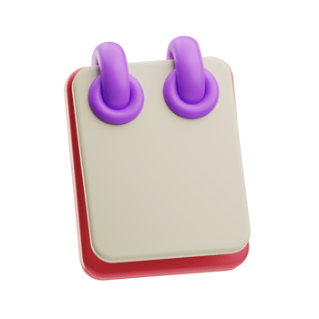 Sticky Notes with Purple Push Pins png