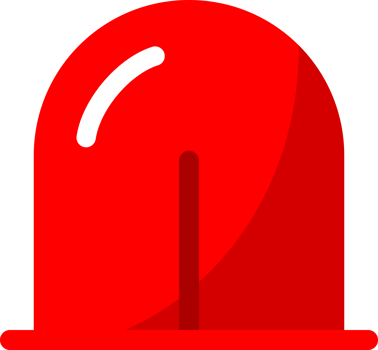 Red icon siren emergency png