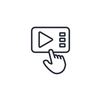 subscribe line icons illustration vector