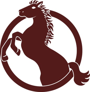 Logo of horse for company. vector