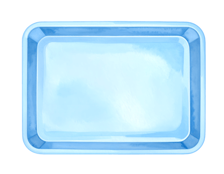 empty dental impression tray watercolor top view on isolated background used in dental procedures and orthodontic clinics for teeth molding png