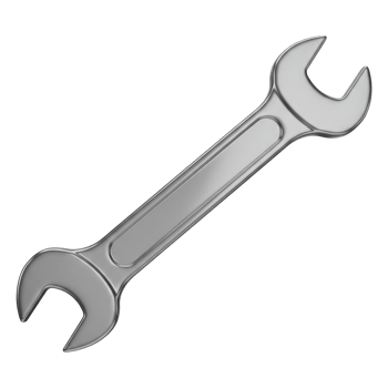 A Tool for Settings and Utilities. Cut Out, Clipping Path Isolated on Transparent Background. png