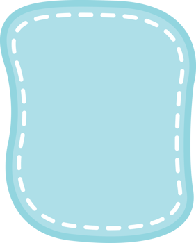 Blue cute speech bubble png