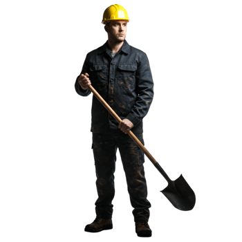 Man Construction Worker Hard Hat Blue man png