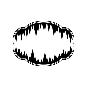 Sinister Mouth - Abstract Threat Silhouette vector