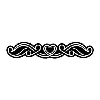 Elegant Celtic Border, Intricate Swirls, Romantic vector