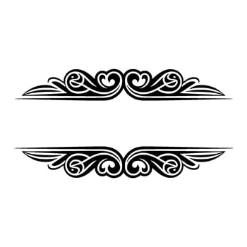 Elegant Decorative Border, Vintage Style, Intricate - Swirls vector