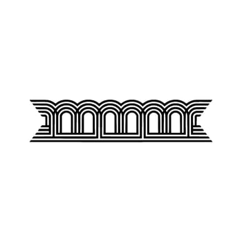 Geometric Wave, Streamlined Art Deco Pattern vector