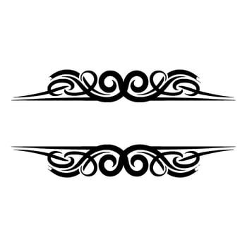Intricate Tribal Border, Elegant Decorative Element - Swirls vector