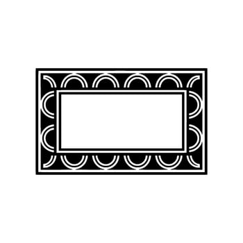 Geometric Deco Frame, Minimalist , Elegant Outline - Banner vector