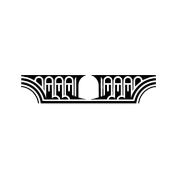 Art Deco Ornament, Geometric , Vintage Elegance - Typography vector