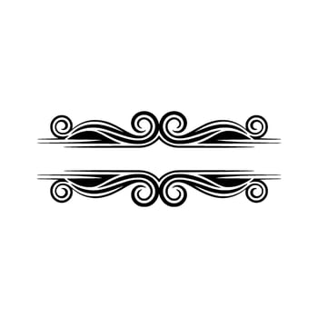 Elegant Scroll Border, Vintage Element - Decorative vector