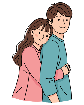 Happy Couple Embracing in a Warm Display of Affection and Love, Celebrating Togetherness and Connection in a Heartfelt Moment of Joy png