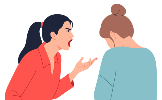Intense Argument Between Two Friends Emotional Conflict and Relationship Strain in an Illustrative Scene png