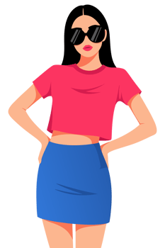 Confident Woman in Stylish Sunglasses and Casual Outfit Posing for Fashionable Stock Photo Illustrating Modern Trends and Chic Aesthetics png