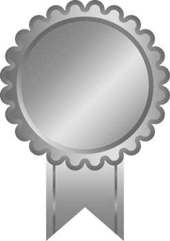 Silver Medal Icon Representing Achievement and Excellence in Digital Design png