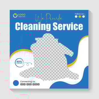 Home cleaning service or Reliable clean flyer and social media post design template and brochure design vector