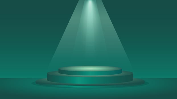 empty stage with spotlight vector