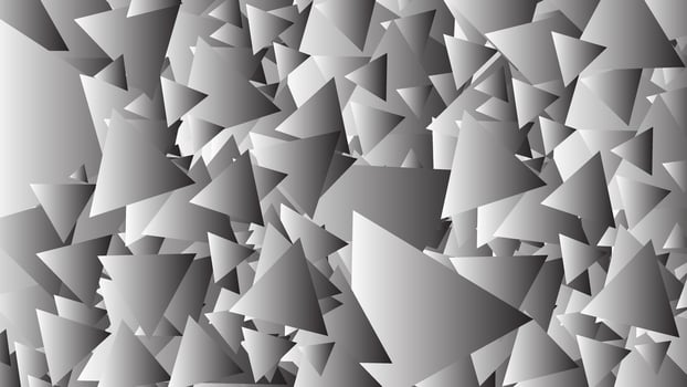 Monochrome Abstract Triangular Geometric Background Pattern in Grayscale Tones vector