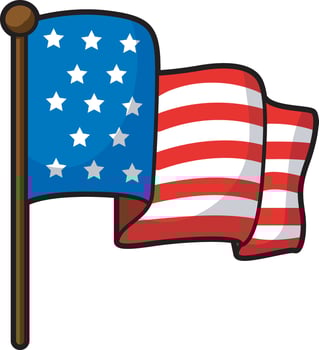 AdobeFlag of Memorial Day. Memorial Day in the United States. Illustrator Artwork vector