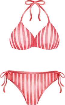 Bikini watercolor clipart png