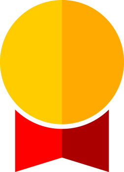 Yellow gold medal coin png