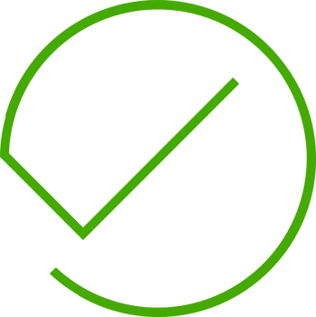 Check mark green line png