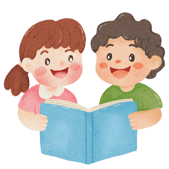 children reading book clipart png