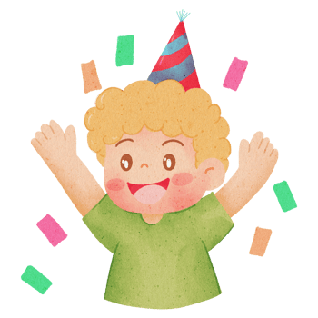 happy birthday boy cartoon clipart png