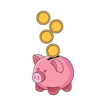 illustration of Savings Piggy Bank vector