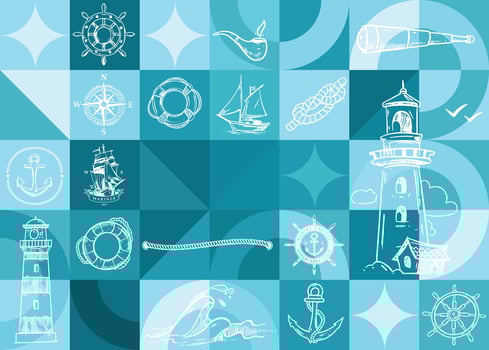 Seafarer day Art Illustration vector