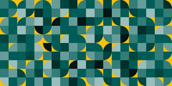 Seamless geometric round, circle, aquatic orange pattern in the form of squares. illustration eps 10 vector