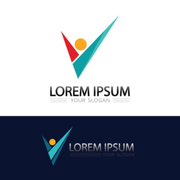 Modern Social Network Team Symbol Logo Design for Creative Organization Identity vector