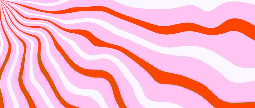 Red pink trippy burst line background. Psychedelic wavy stripe wallpaper. Groovy twisted sunburst swirl. Distorted curly wave texture design for poster, banner, flyer, cover, print. vector